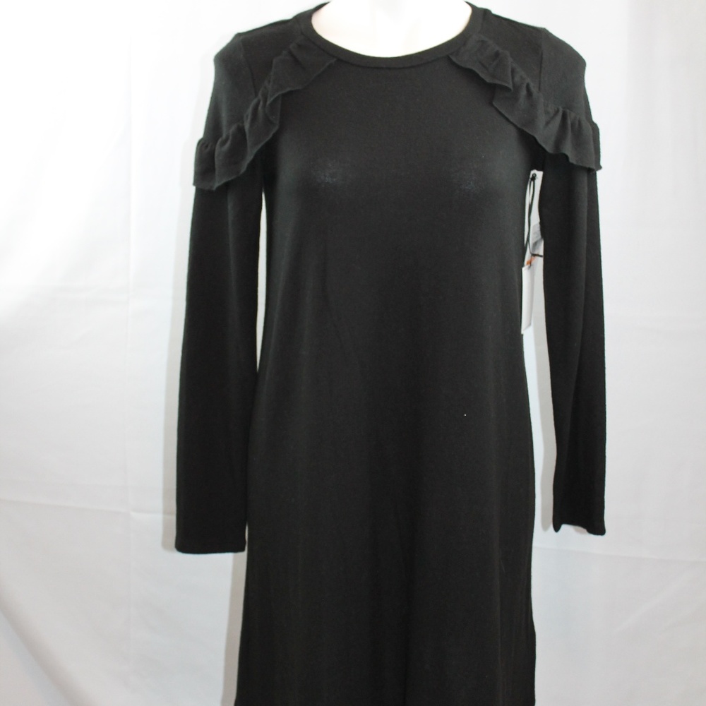 1. State Sweater Dress Black Small Long Sleeve NEW